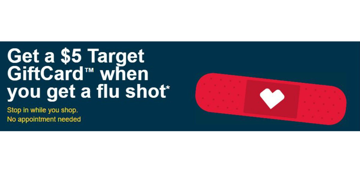 FREE 5 Target Gift Card When You Get Your FREE Flu Shot CVS Or