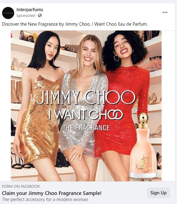 FREE Jimmy Choo Fragrance Sample! (select Facebook accounts) - MWFreebies