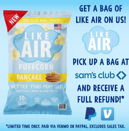 like air popcorn