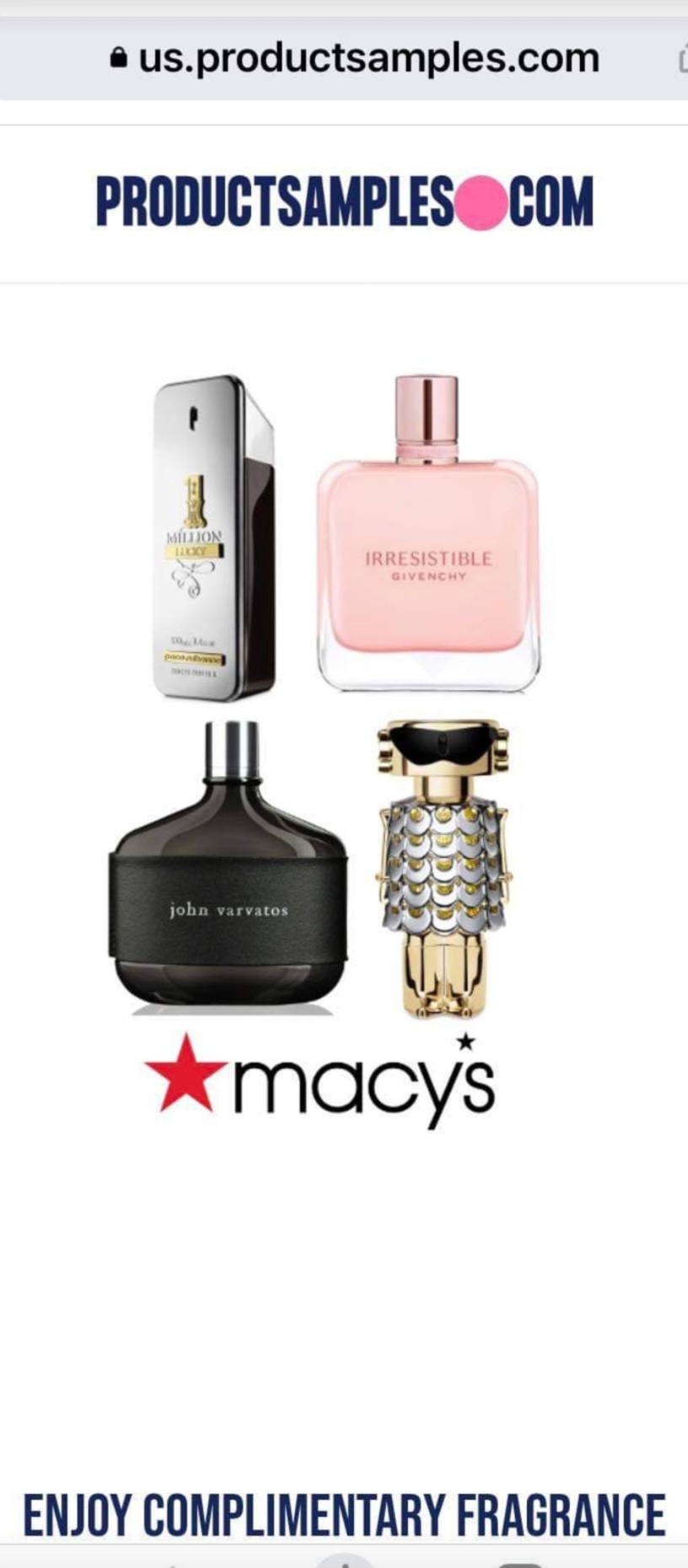 FREE Macy's Fragrance Samples! - MWFreebies