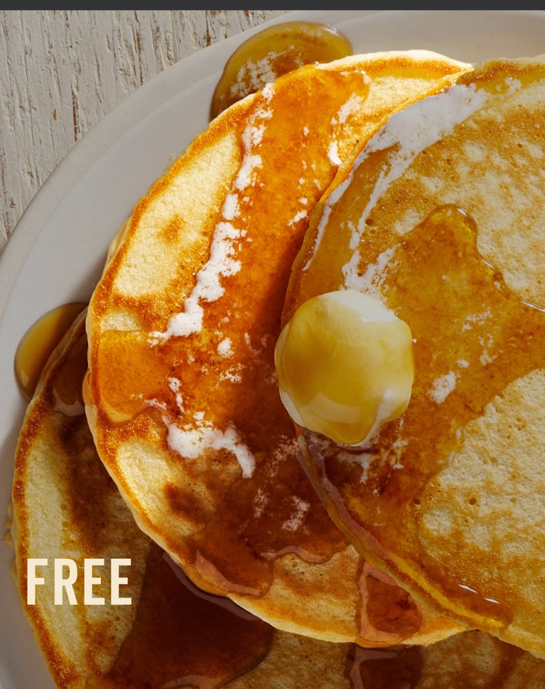 FREE Side Of Pancakes With Any Entree Or Kids Meal Purchase At Cracker ...