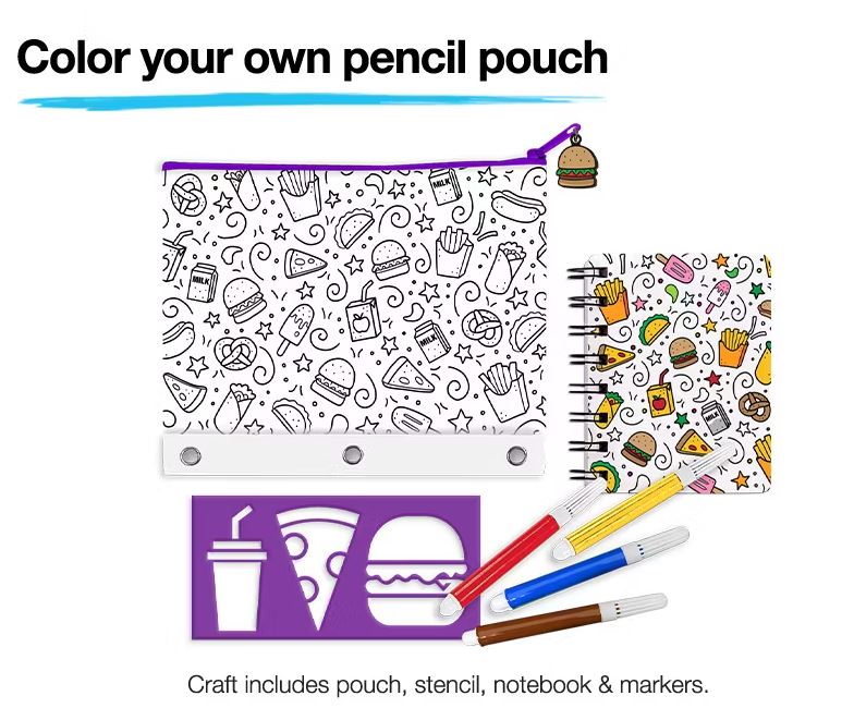 THIS IS TOMORROW! FREE Create Your Own Pencil Pouch Kid's Activity ...